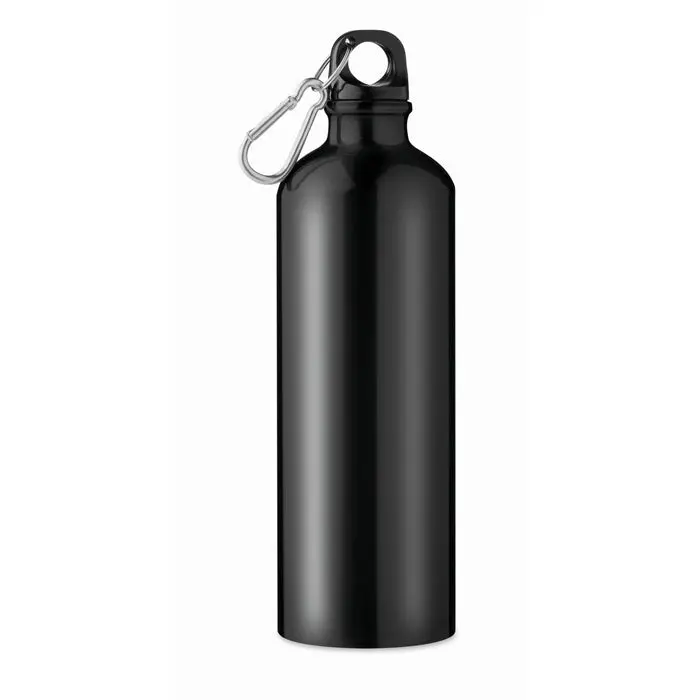 BIG MOSS Alu Trinkflasche 750ml in Schwarz - Groß, robust und stilvoll