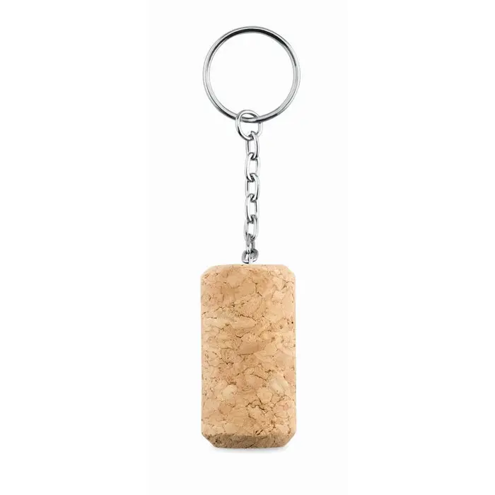 TAPON Schlüsselring mit Weinflaschenkorken - Beige