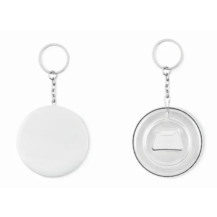 Badge Schlüsselanhänger PIN FLASK - Mattsilber