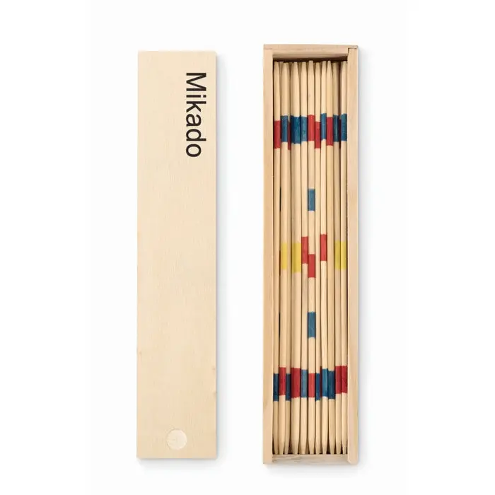 MINI MIKADO Geschicklichkeitsspiel aus Holz - Kompakt und Unterhaltsam