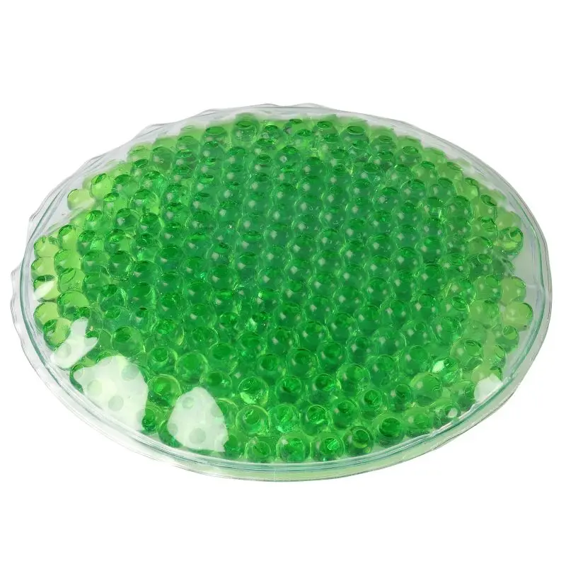 Bead Rundes Kühl-/Wärmekissen in Grün für flexible Körpertherapie