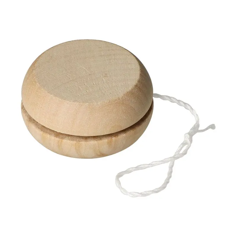Naturfarbenes Jo-Jo Timber - Traditionelles Holzspielzeug für nostalgischen Spielspaß