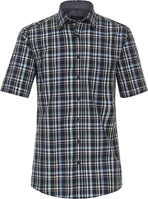 Kurzarm Freizeithemd uni (4XL|uni)