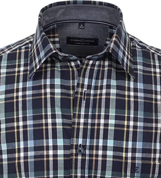 Kurzarm Freizeithemd uni (4XL|uni)