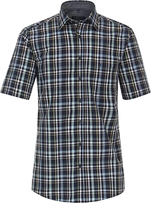 Kurzarm Freizeithemd uni (4XL|uni)