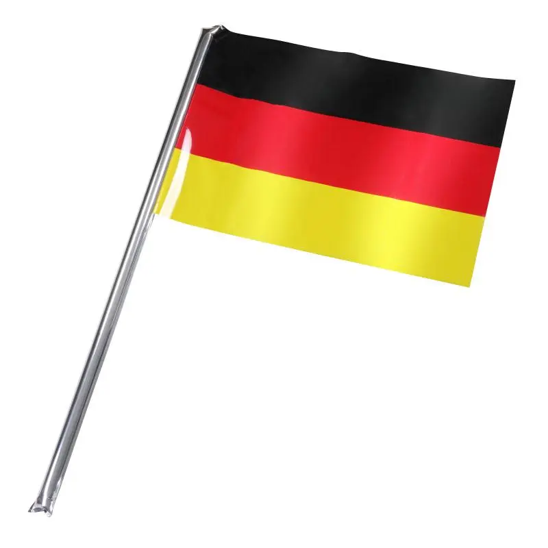 Kleine Selbstaufblasende Deutschland-Fahne – Tragbar & Wirkungsvoll