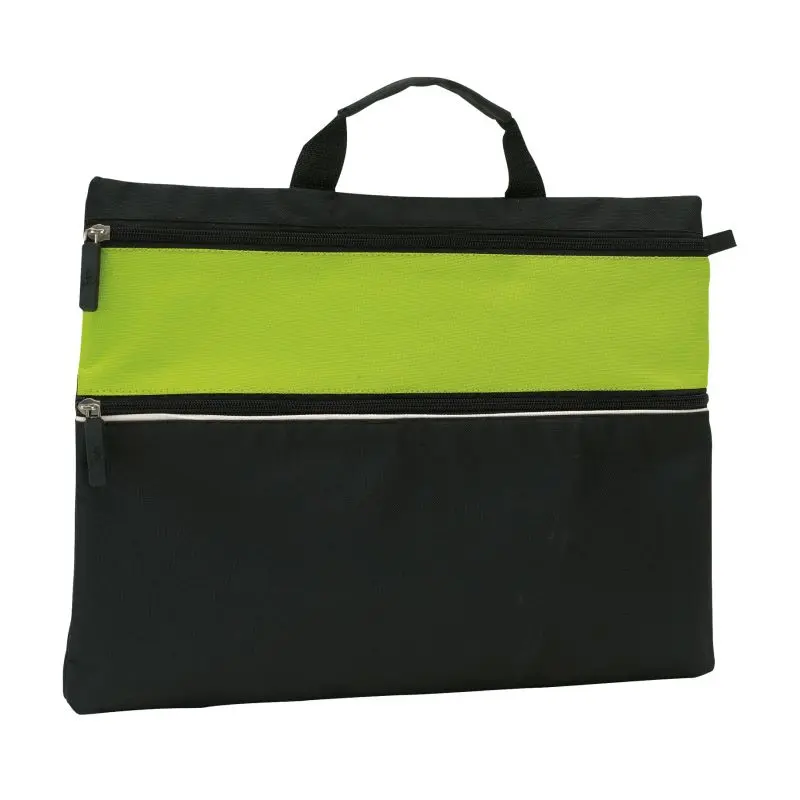 Dokumententasche FILE in Hellgrün-Schwarz - Modern & Übersichtlich