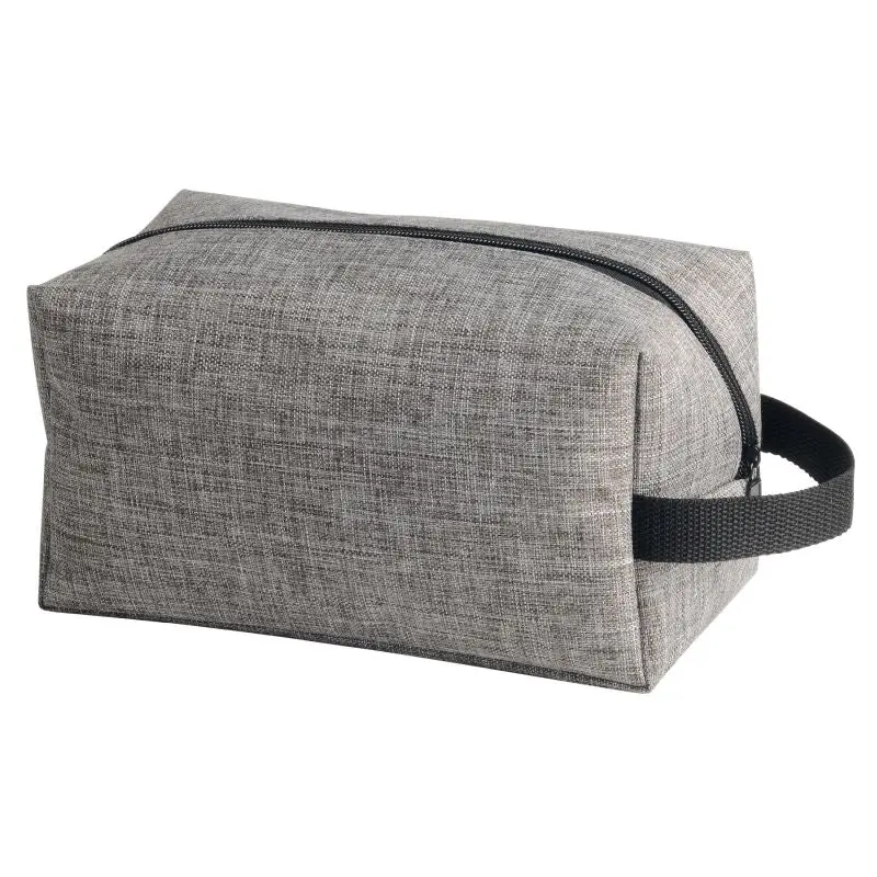 DONEGAL WASH Kulturtasche in Grau-Schwarz - Stilvoll & Robust, 100 Zeichen