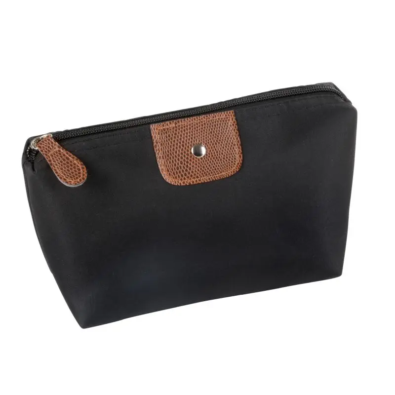 ACCESSORY Kosmetiktasche in Tiefschwarz - Stilvoll & Praktisch, 100 Zeichen