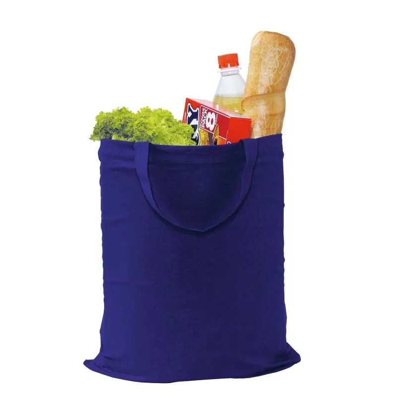 PURE Blaue Baumwolltasche, Leicht & Praktisch, Öko-Stilvoll