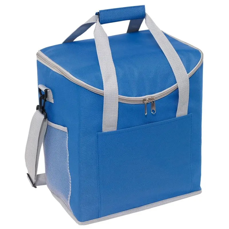 Isolierte Kühltasche FROSTY – Blau/Grau, Perfekt für Unterwegs und Outdoor-Aktivitäten