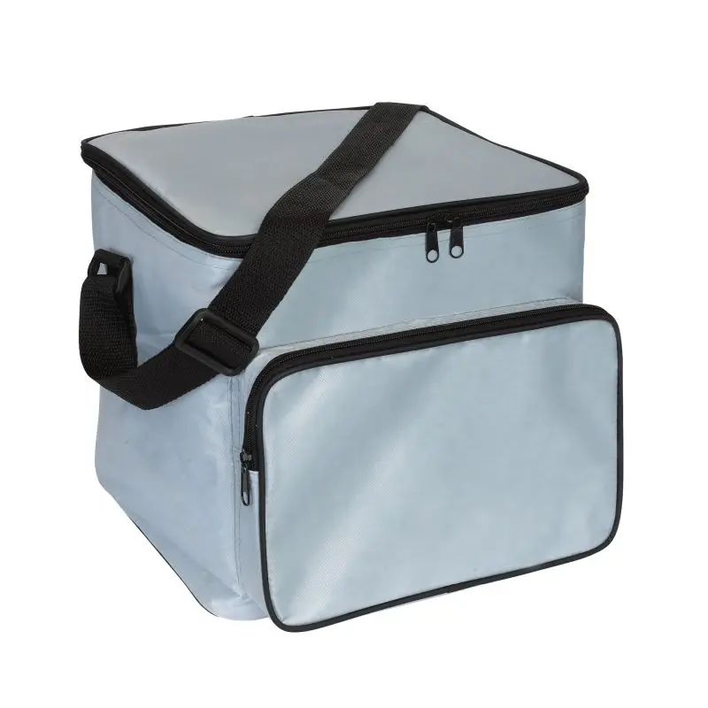 Elegante Kühltasche Ice in Silbergrau, kompakt und funktional
