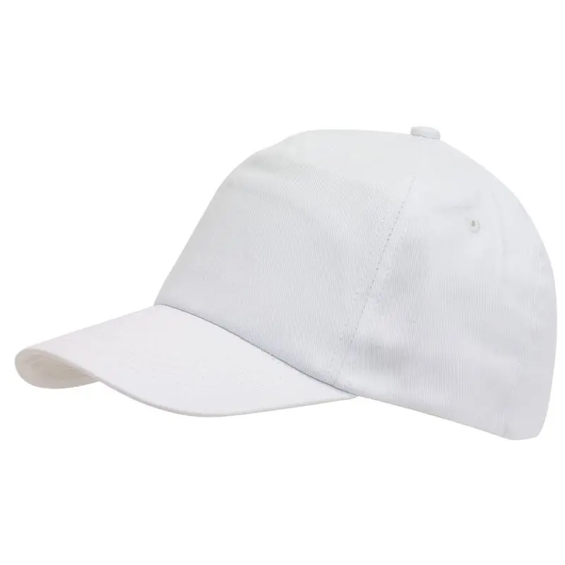 5-Panel-Cap für Kinder KIDDY WEAR: Weiß, Bequem, Verstellbar für Spiel und Freizeit