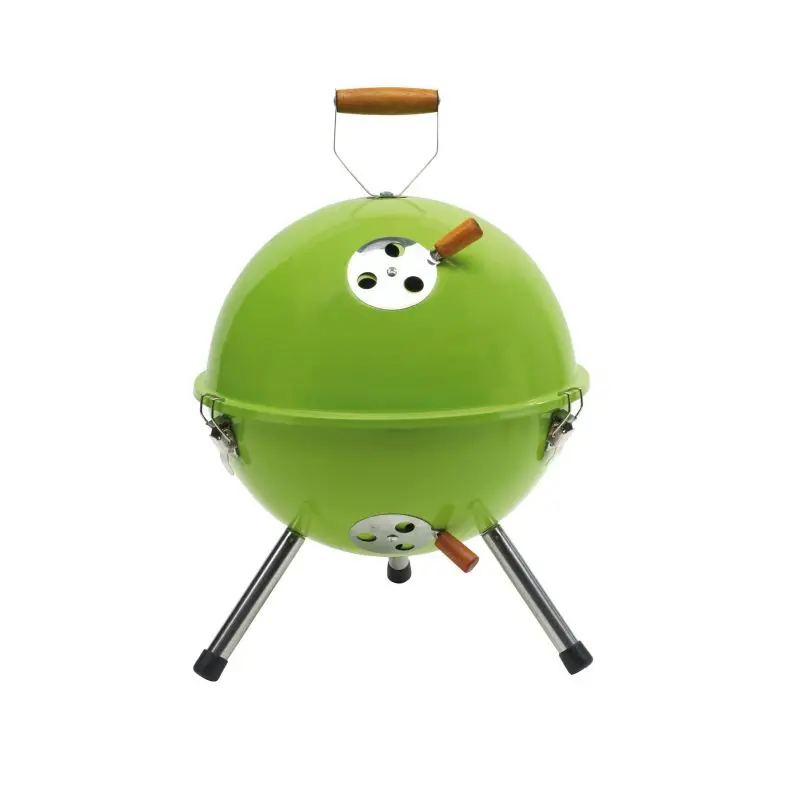 COOKOUT Kugelgrill – Stilvoller BBQ-Grill in Hellgrün für Outdoor-Kochspaß