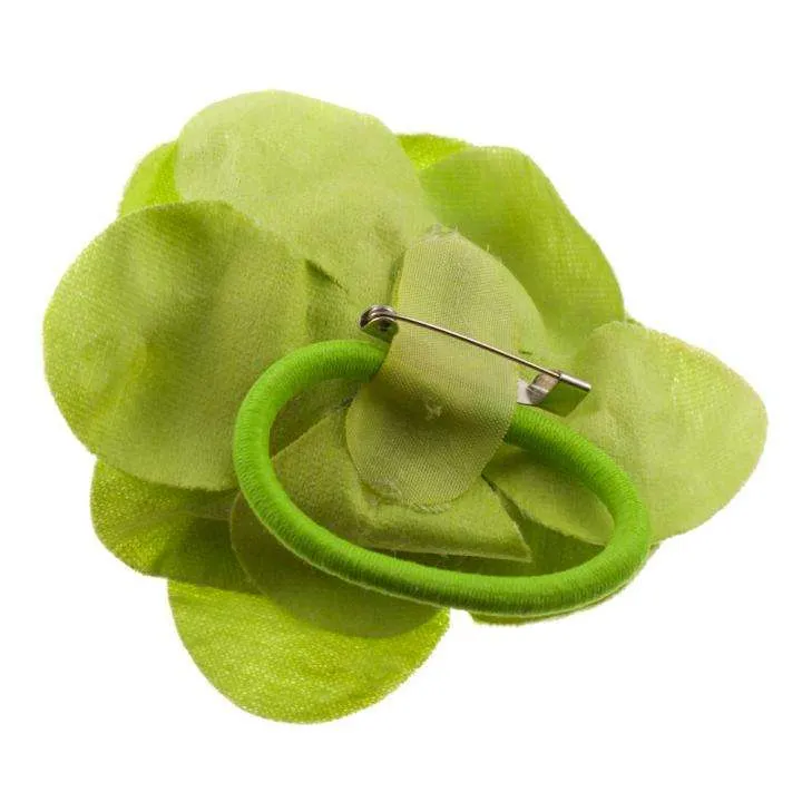 Brosche Rose Grün – Metallbrosche BRO-29