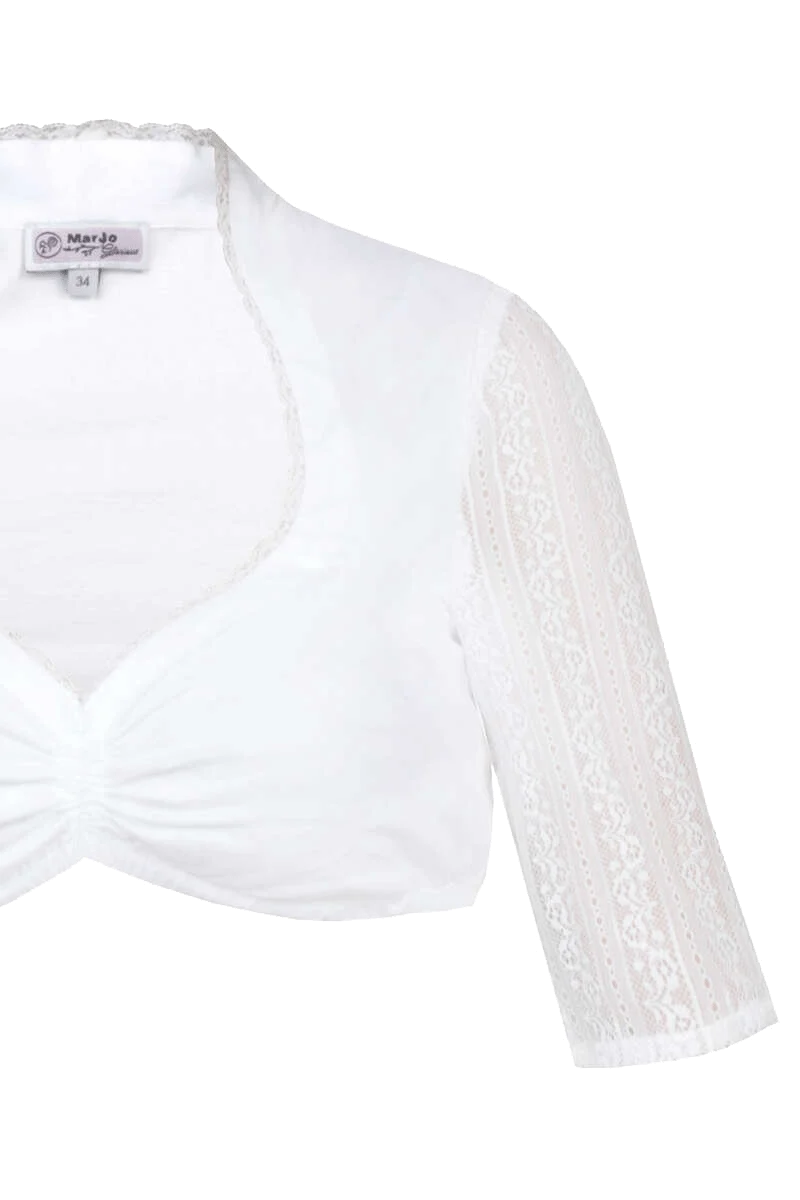 Dirndlbluse mit Schneewittchenkragen