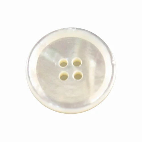 Perlmuttknopf Natur Creme/Natur 4-Loch – PL-34