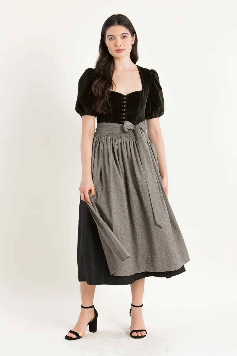 Gottseidank Ärmeldirndl Lina bronzegrün