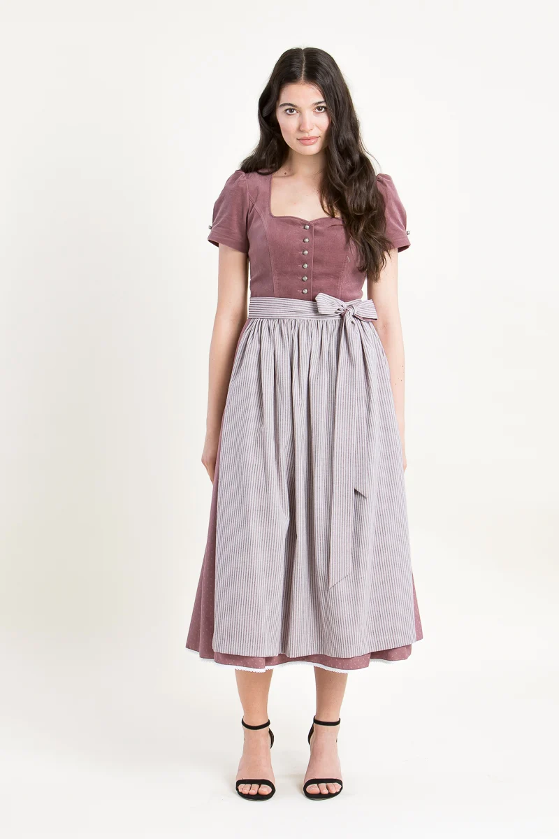 Anno Domini Halbarmdirndl Rosa rosenholz
