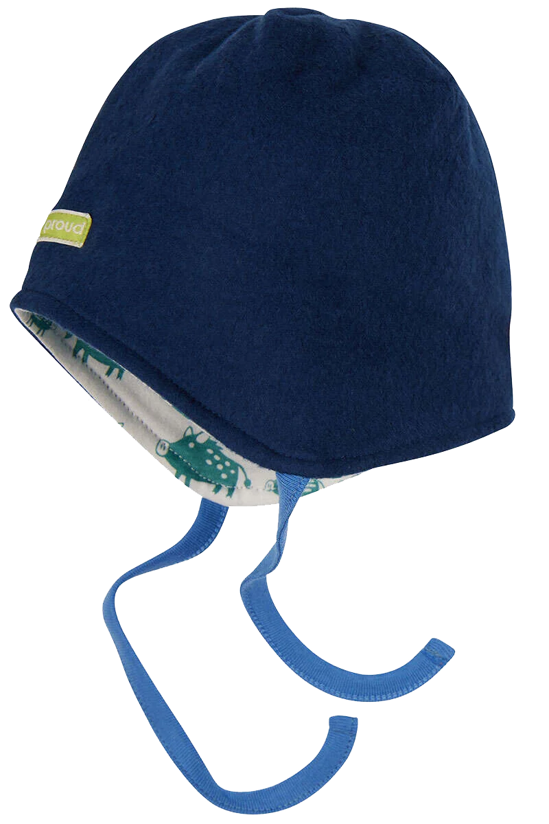 WENDE-Mütze Wollfleece Baby und Kleinkind
