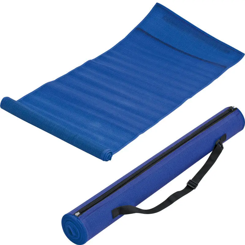 Strandmatte aus Wasserabweisendem Kunststoffgeflecht - Blau, Leicht und Tragbar, Robustes Outdoor-Zubehör