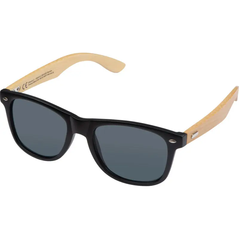 Sonnenbrille mit Bambusbügeln - nachhaltig, UV-Schutz, Beige