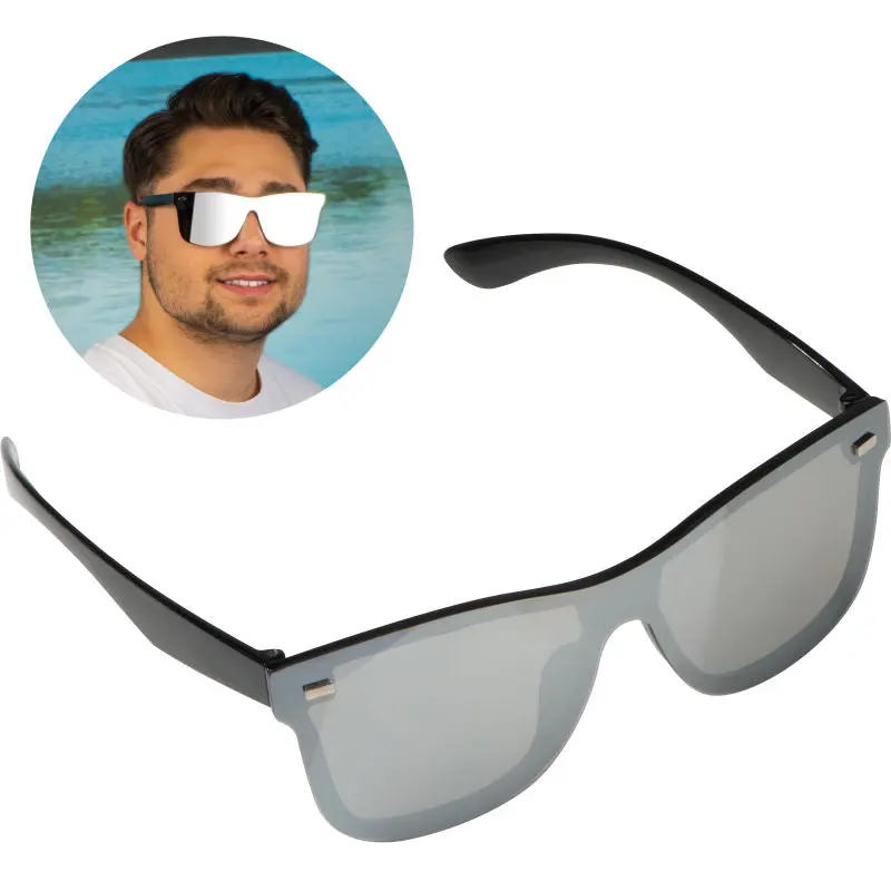 Schwarze Sonnenbrille mit Spiegelgläsern – Stylisch & Schützend