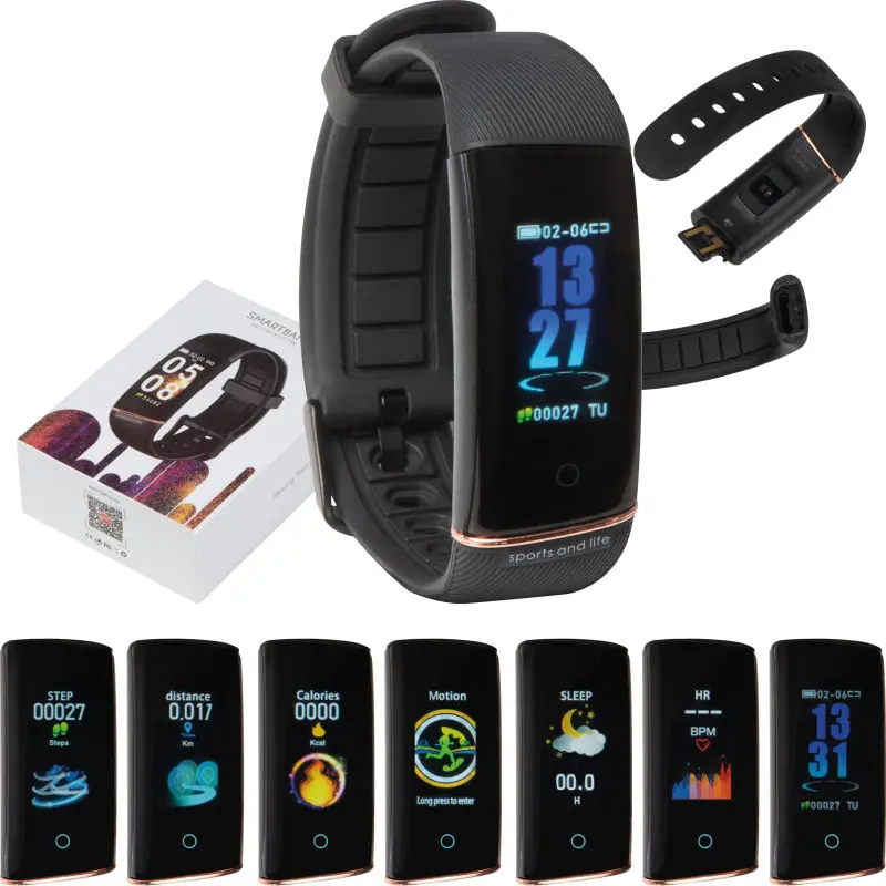 Smartes Fitness Armband in Schwarz – Ihr Begleiter für ein gesünderes Leben