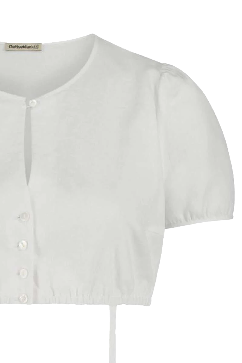 Damen Dirndlbluse mit Leinen