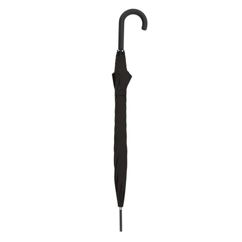 A.760 Stick Automatic Stockschirm Schwarz Windfest & Robust Stilvoller Regenschutz
