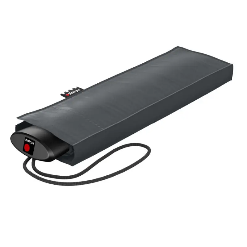 Schlanker Taschenschirm AS.050 slim manual - grau: Kompakt, manuell, robust, ideal für unterwegs