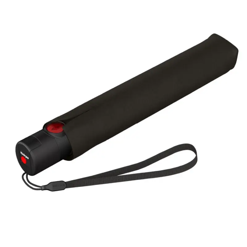 Ultraleichter Taschenschirm U.200 duomatic - schwarz: Kompakt, automatisch, robust, ideal für unterwegs