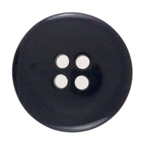 Knopf Schwarz – Kunststoffknopf KS-24