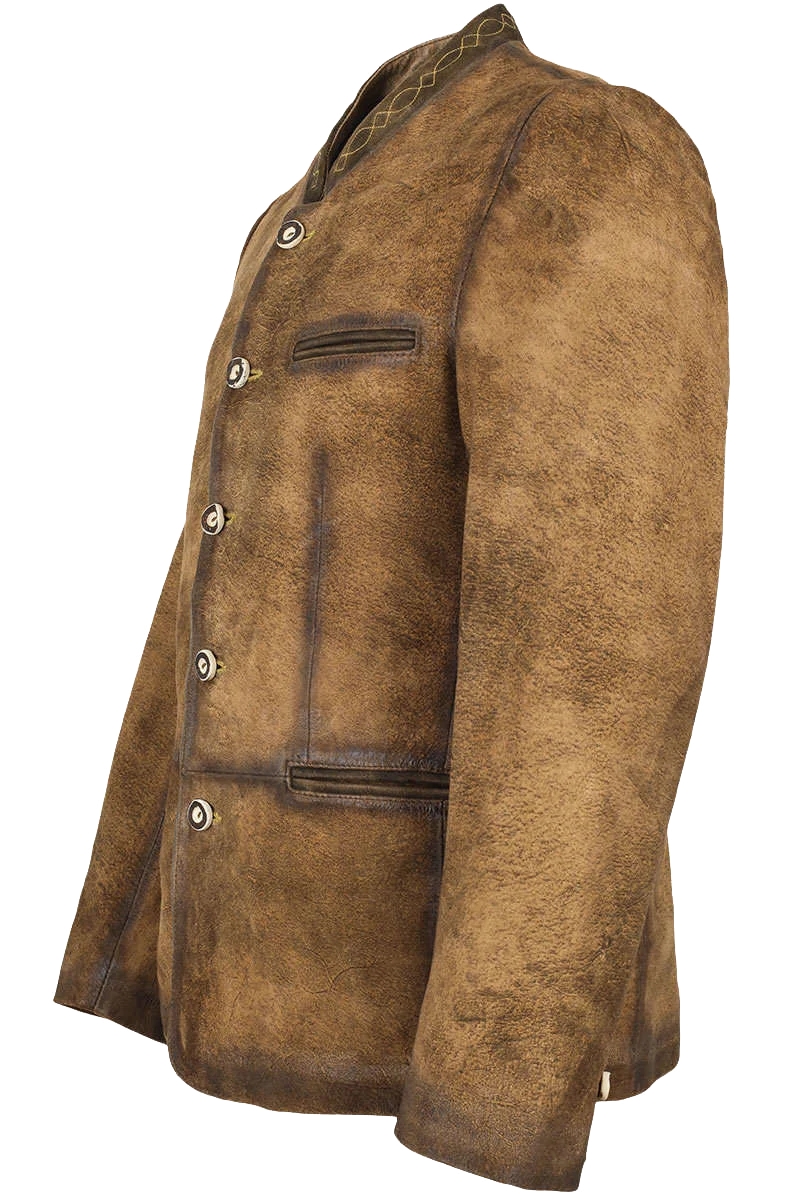 Herren Trachten-Leder-Jacke