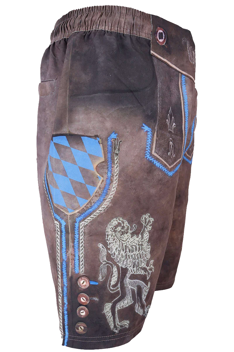 Herren Badehose Blaue Raute