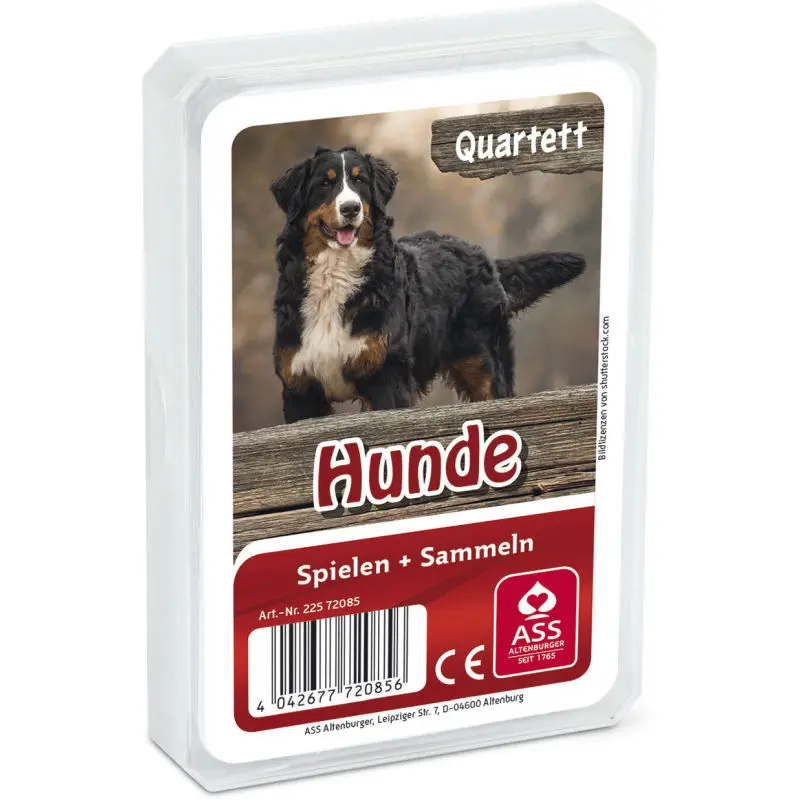 Hunde-Quartett: 33 Karten mit Rassen im robusten Kunststoffetui - Tierisches Vergnügen