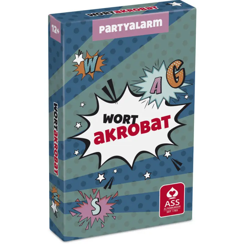 Wort Akrobat - Kreatives Sprachspiel in Faltschachtel für rasante Wortduelle