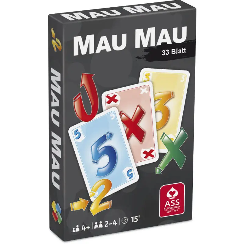 MauMau Kartenspiel, 33 Blatt in Faltschachtel - Klassisches Spiel für schnellen Spielspaß