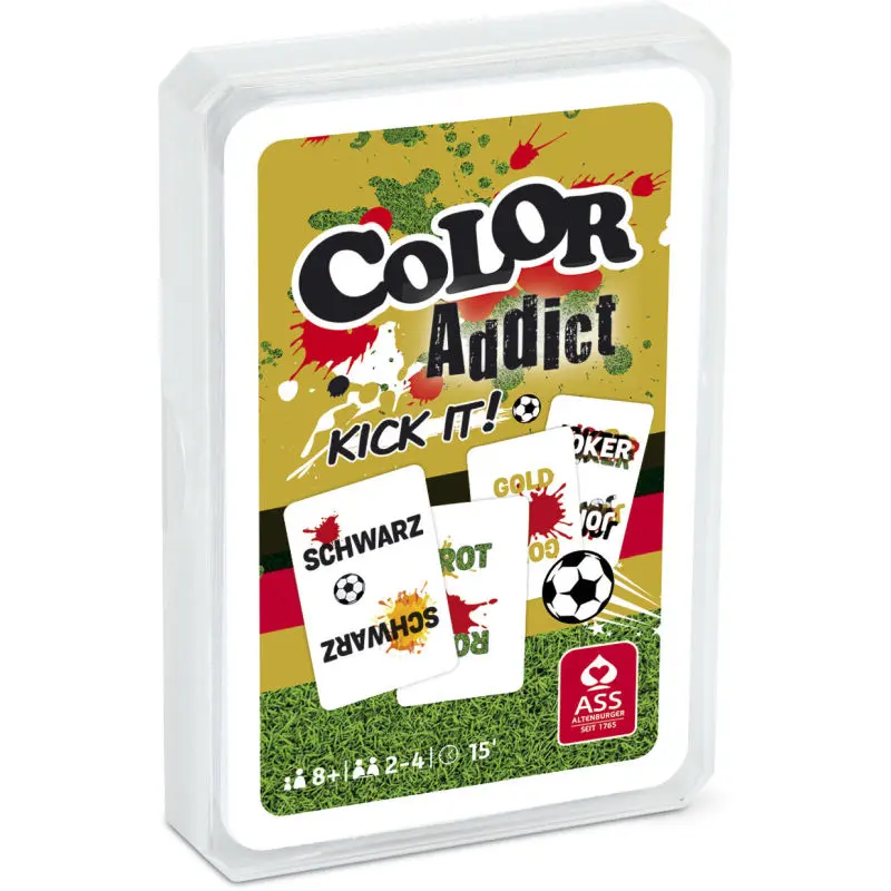 Color Addict Kick it, 33 Blatt im Kunststoffetui - Dynamisches Kartenspiel für Schnell-Denker
