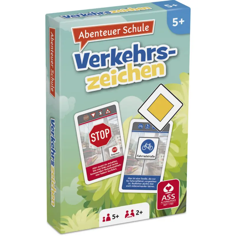 Verkehrszeichen Lernspiel in Faltschachtel - Spielerisch den Straßenverkehr verstehen