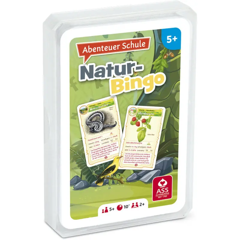 Natur Bingo Lernspiel im Kunststoffetui - Entdecken und Lernen mit Spaß