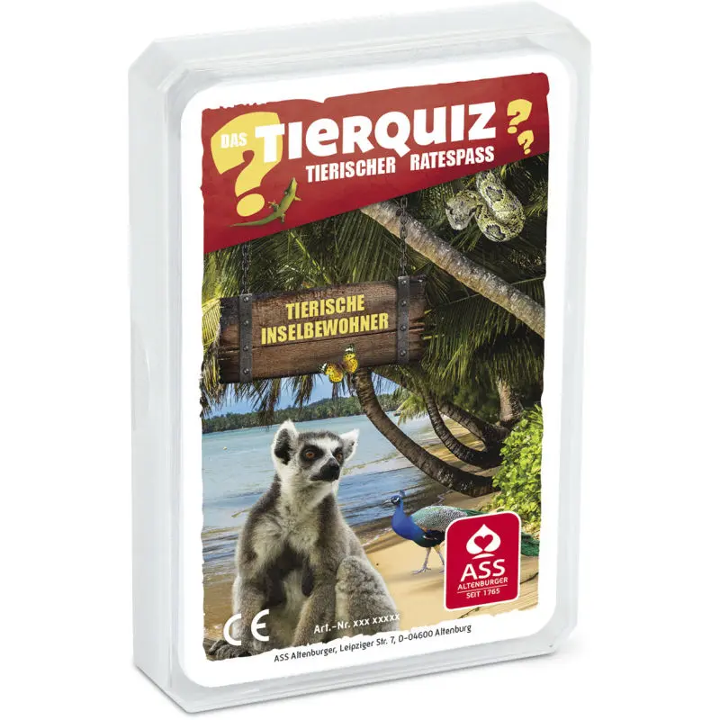 Tierische Inselbewohner Quiz im Kunststoffetui - Entdecke exotische Inselwelten