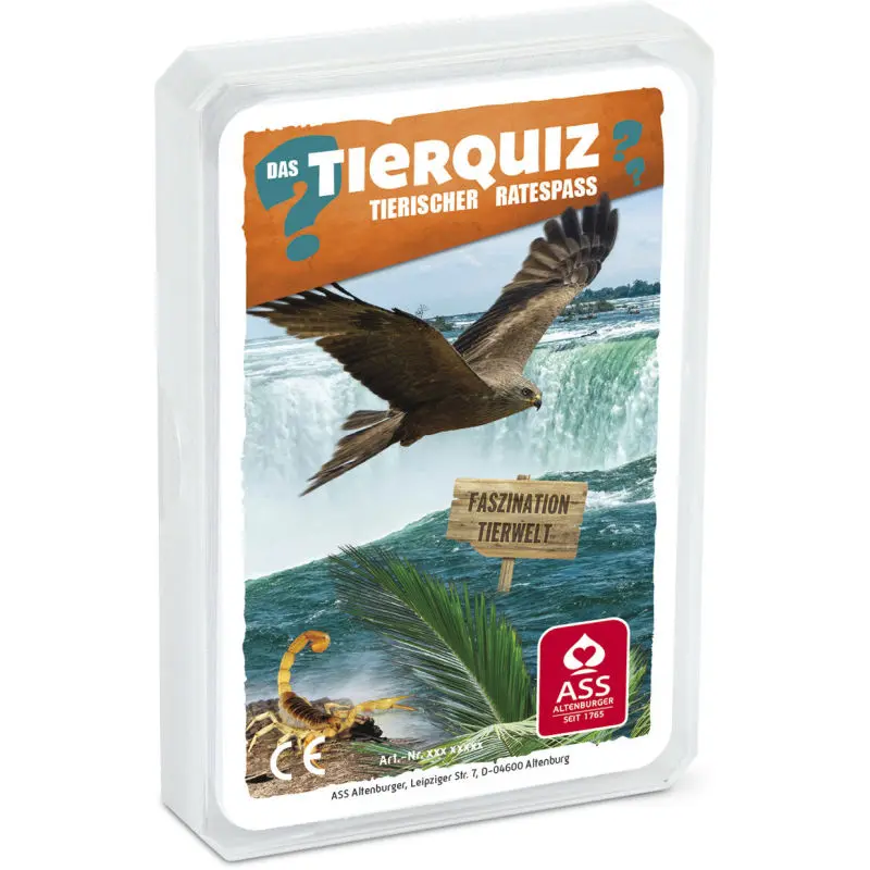 Faszination Tierwelt Quiz im Kunststoffetui - Entdecke Tiere aus aller Welt