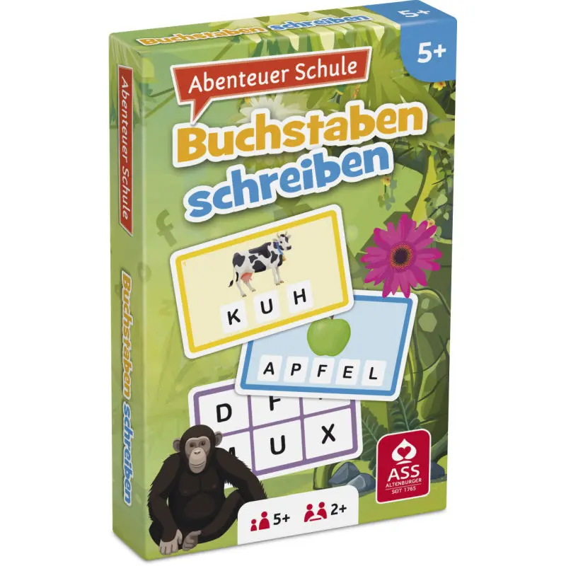 Buchstaben schreiben Lernset in Faltschachtel - Spielerisch Schreiben Lernen