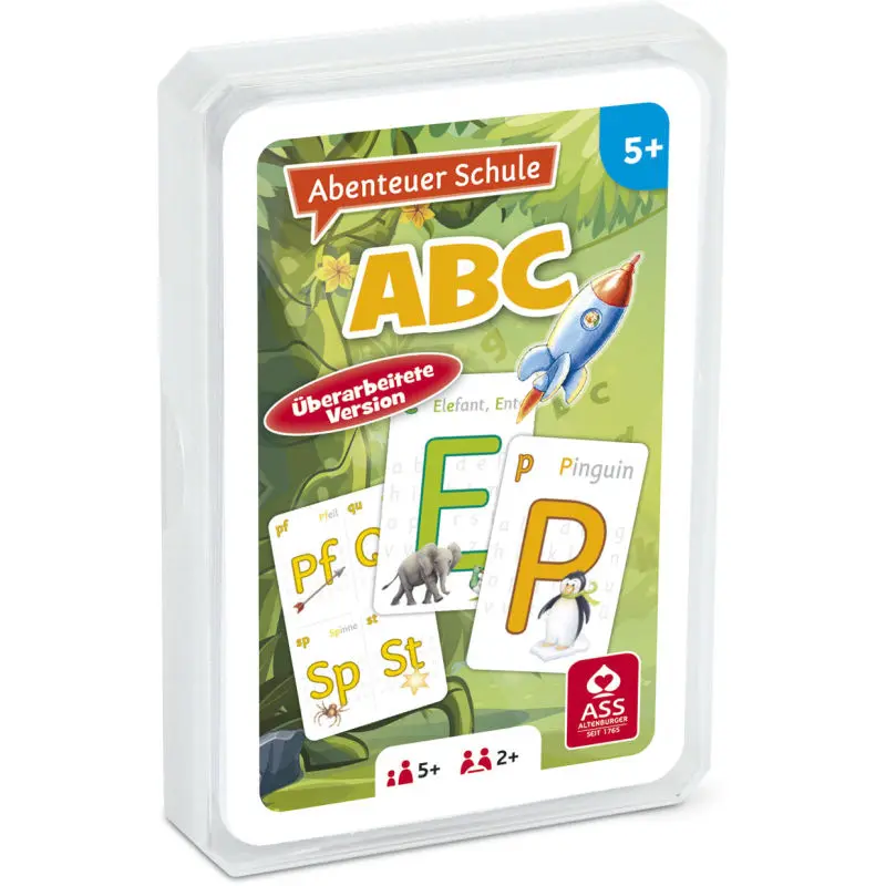 ABC Lernspiel im Kunststoffetui - Spielerischer Einstieg in die Alphabet-Welt