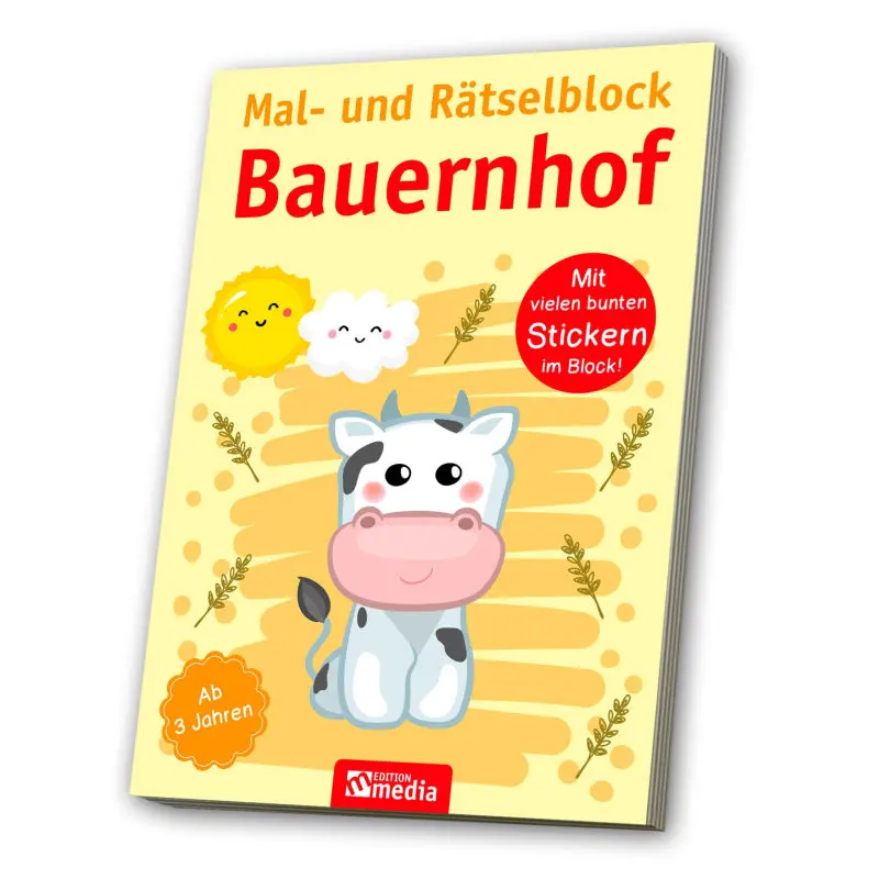 Mal- & Rätselblock Bauernhof - Kreativer Spaß auf dem Land