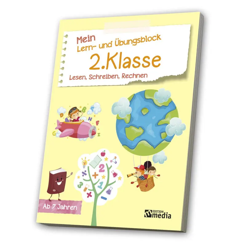 Grundschulblock 2. Klasse: Fortgeschrittene Übungen in Lesen, Schreiben & Mathe