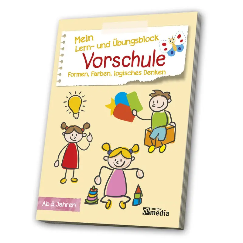 Vorschulblock: Formen, Farben & Logik für kleine Denker
