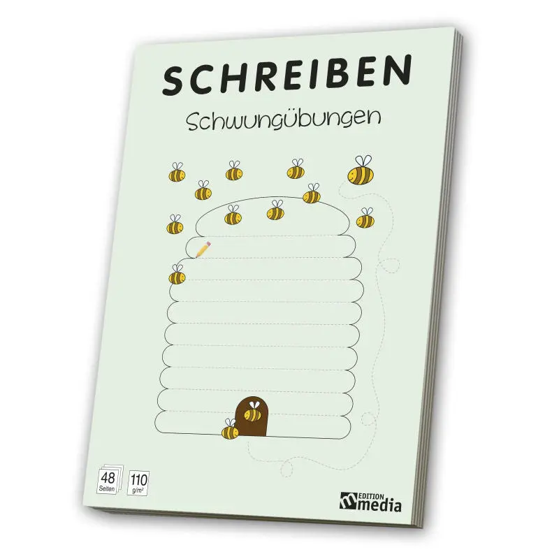 Schwungvoll Lernen: Übungsheft für Schwungübungen und Grundschreibfertigkeiten