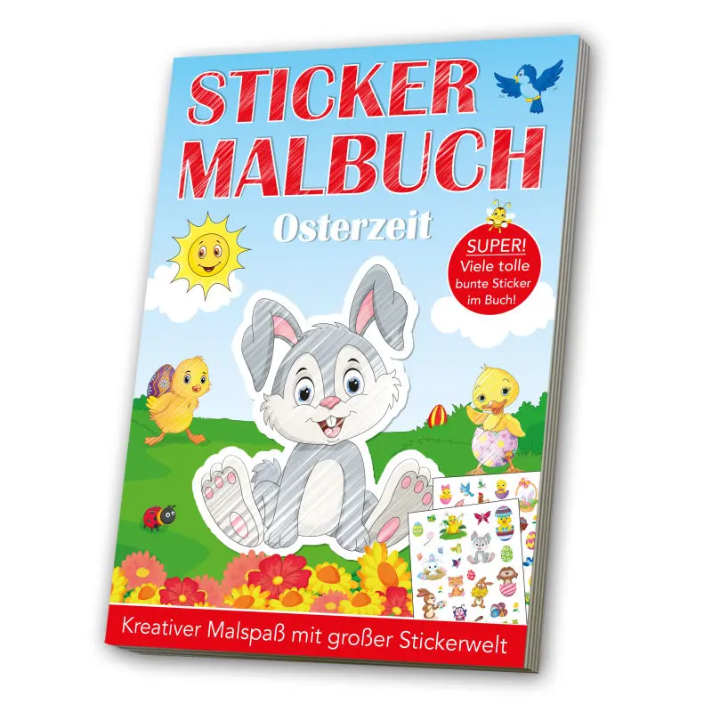 Osterzeit Sticker Malbuch – Kreativer Spaß für Kinder